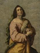 Francisco de Zurbaran Saint Agnes Sweden oil painting artist
